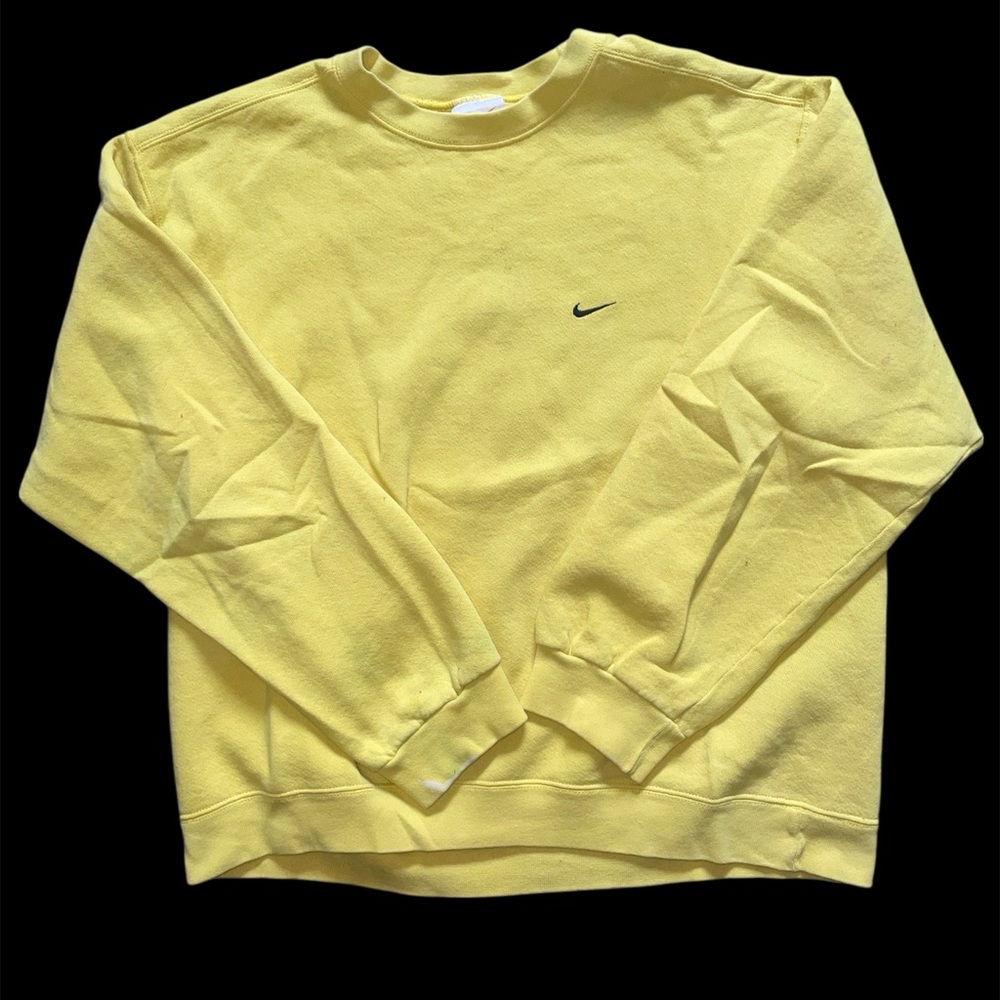 Nike Men's Faded Yellow Crewneck Sweater